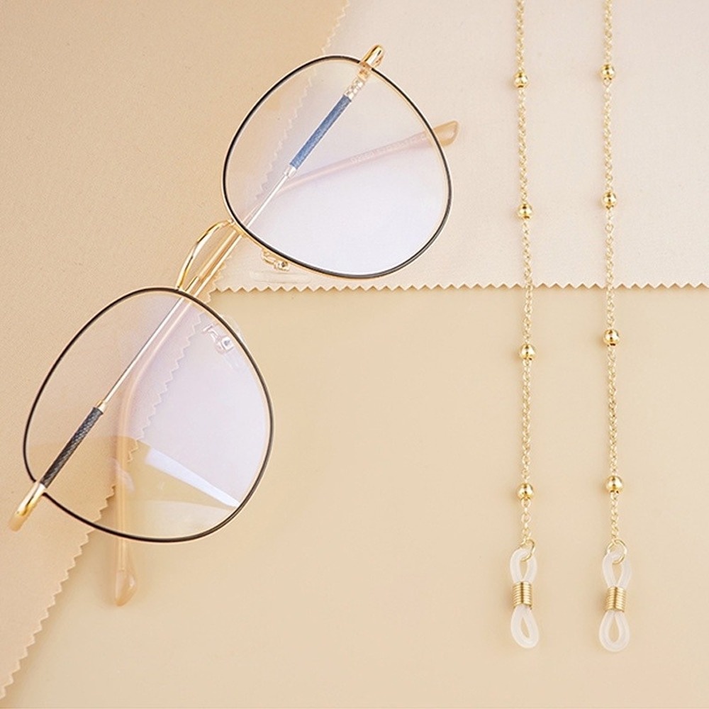 Dây Chuỗi Đeo Mắt Kính Hình Bướm Đính Ngọc Trai Thời Trang Gợi Cảm Cho Nữ