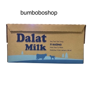 Thùng 48 bịch sữa DALAT MILK 220ml (có đường, ít đường, không đường)