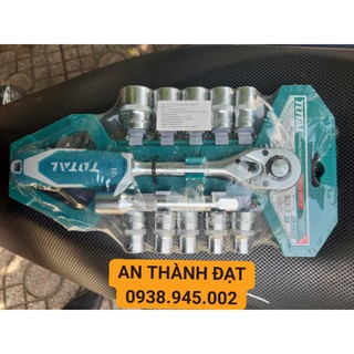 Bộ 12 đầu tuýp & cần siết 2 chiều total tht141121