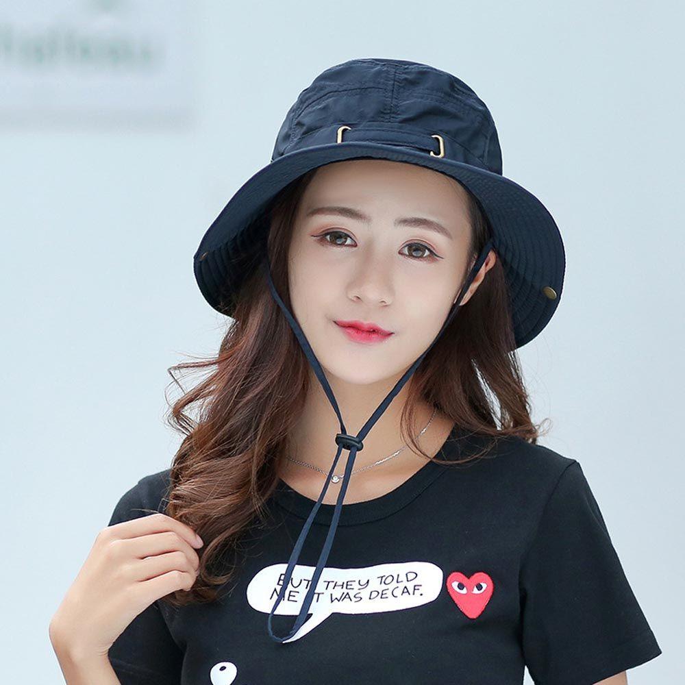 Mũ Bucket Chống Nắng Mùa Hè Mát Mẻ Điều Chỉnh Được Cho Nữ