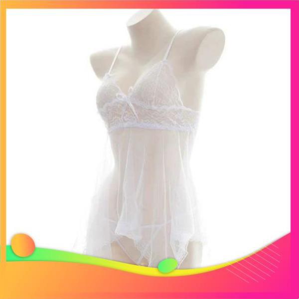 [ COSPLAY SEXY KATA - HÀNG CAO CẤP ] [Bigsize Váy ngủ xuyên thấu sexy kèm quần chíp MS001 (Bigsize) | BigBuy360 - bigbuy360.vn