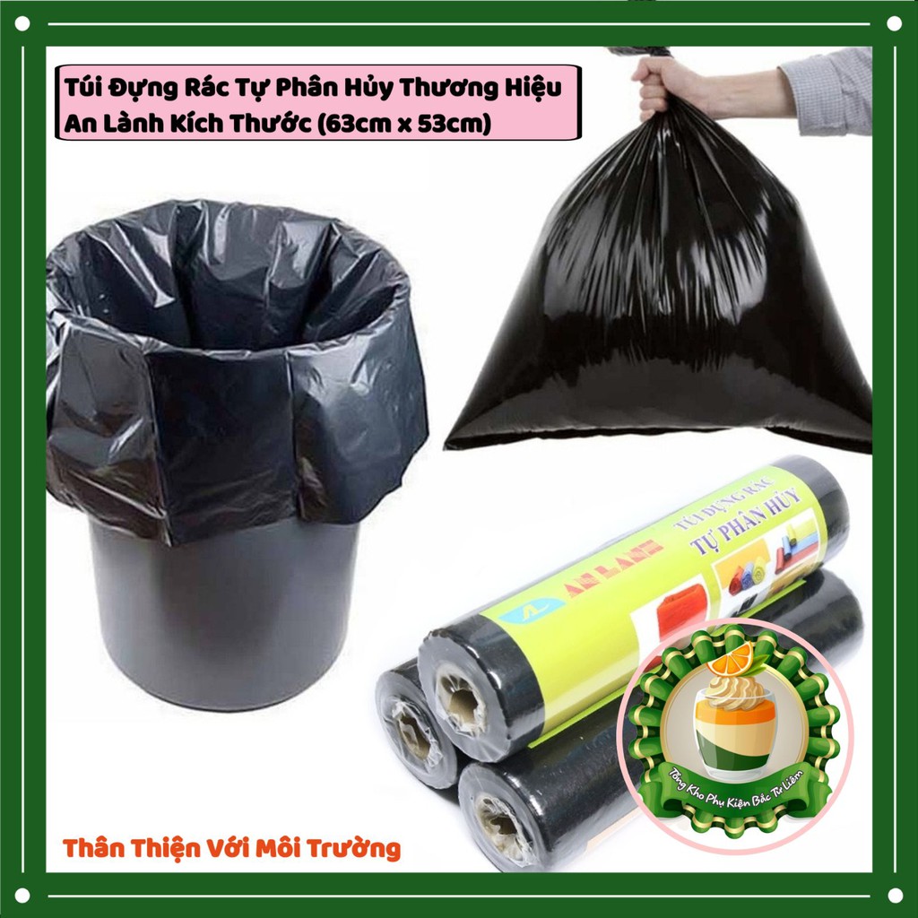 (0,5kg) CUỘN TÚI ĐỰNG RÁC SINH HỌC TỰ PHÂN HỦY