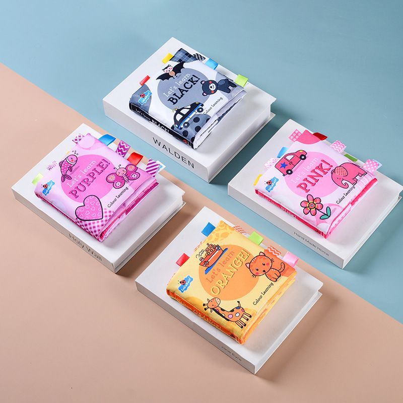 Sách Vải Tiếng Anh 3D Nhận Biết Màu Sắc Phát Triển Đa Giác Quan Cho Bé SV18