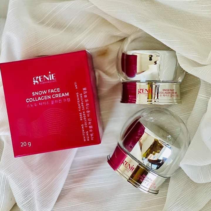 Kem Dưỡng Ốc Sên Genie Snow Face Collagen Cream 20g