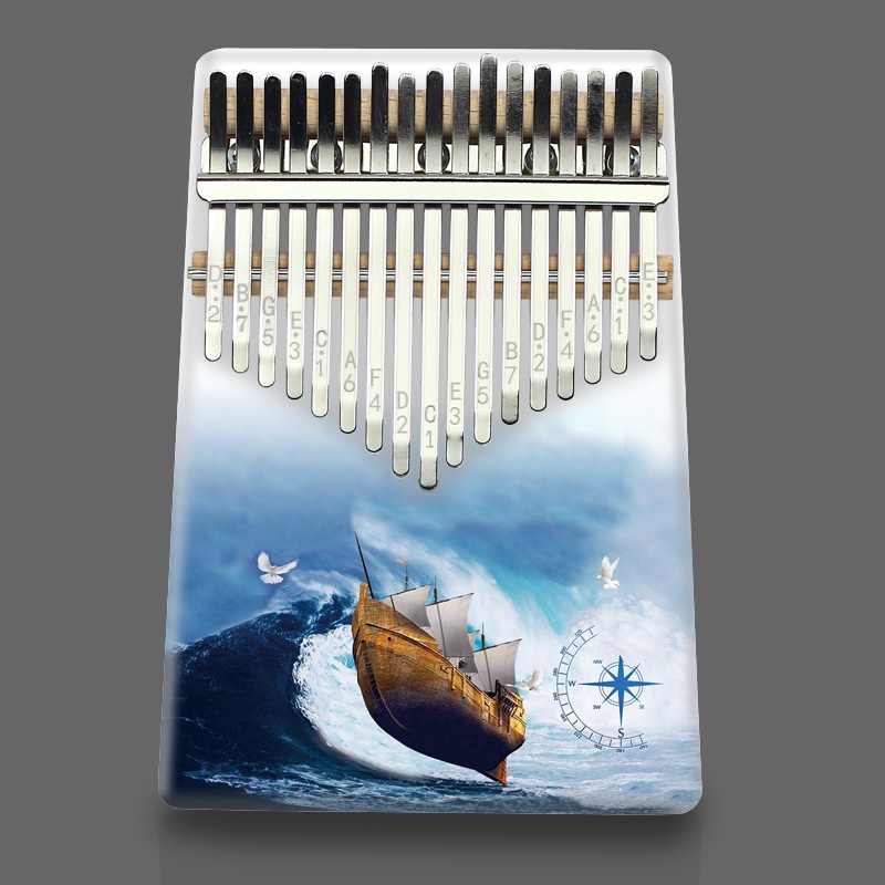Đàn kalimba 17 phím giá rẻ full phụ kiện cho học sinh bằng gỗ gecko