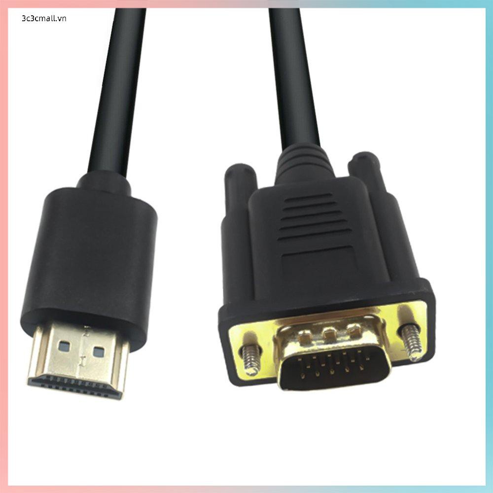 ✨chất lượng cao✨HDMI-compatible To VGA Cable Audio And Video 1.8 M Drive Free Full System