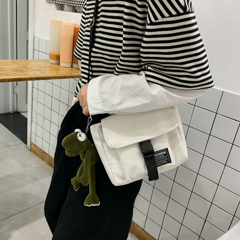Túi đeo chéo 💖 𝑭𝑹𝑬𝑬𝑺𝑯𝑰𝑷 💖 Túi tote vải Canvas cá tính TV10