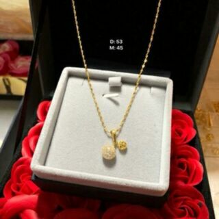 Dây chuyền nữ hai hạt châu giá rẻ đẹp
