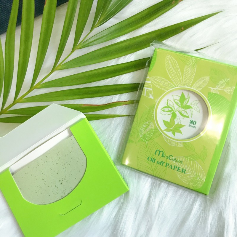 Giấy thấm dầu tinh chất trà xanh Mira Culous Oil Off Paper hàng chính hãng Hàn Quốc 80 tờ | BigBuy360 - bigbuy360.vn
