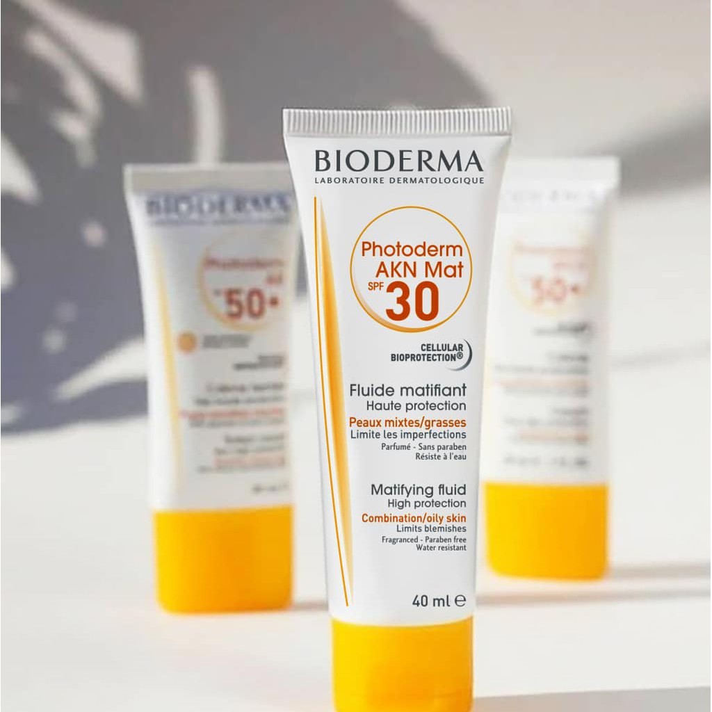 [CHÍNH HÃNG] Kem chống nắng Bioderma Photoderm Akn Mat SPF30 và Aquafluide SPF50 - 40ml