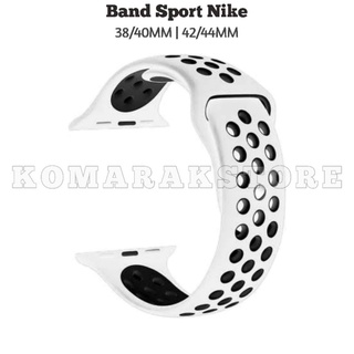 Dây Đeo Nike Màu Trắng Đen Cho Đồng Hồ Thông Minh Apple Watch Comparakstore