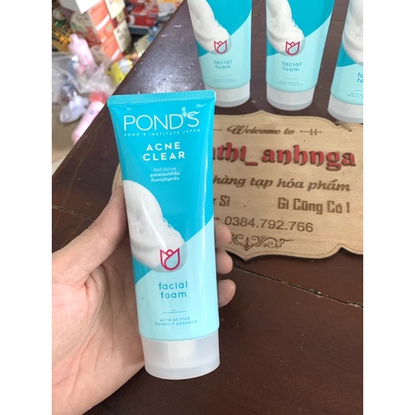 Sữa Rửa Mặt Ngừa Mụn Pond’s Acne Clear 50g/100g