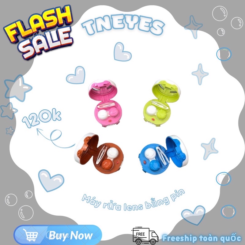 Máy Rửa Lens Kính Áp Tròng bằng pin TNEYES