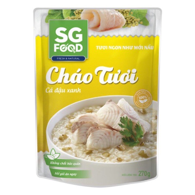 Cháo tươi cá đậu xanh SGF 240g