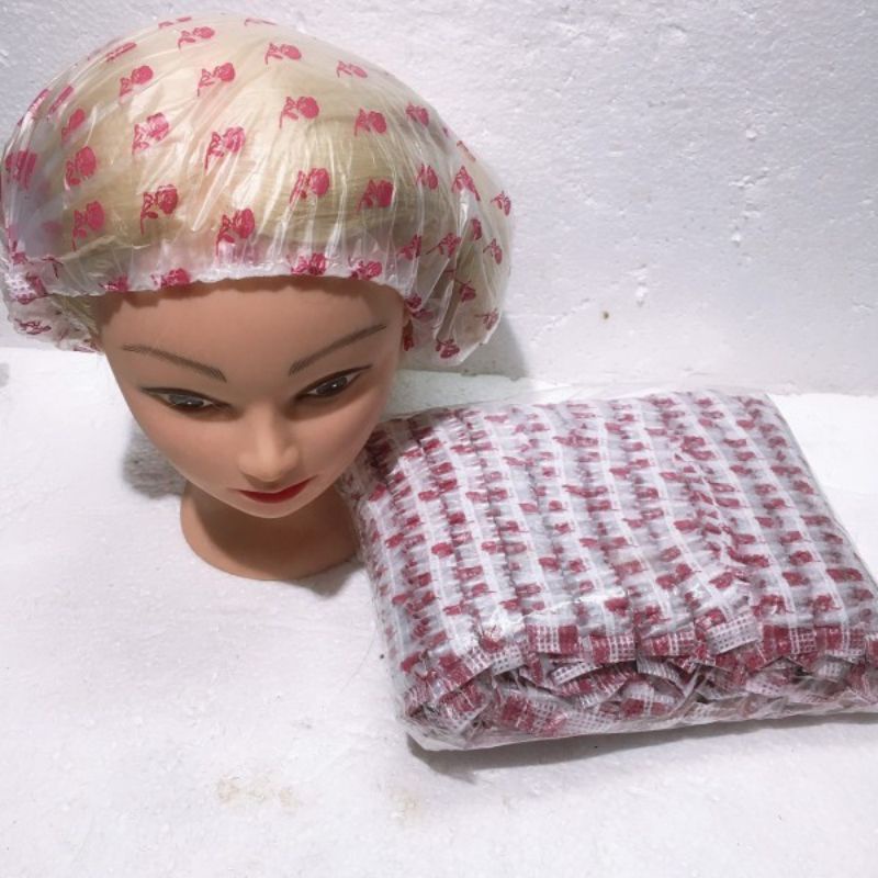 Mũ nilong trùm đầu khi làm hóa chất (100 cái/1 gói)