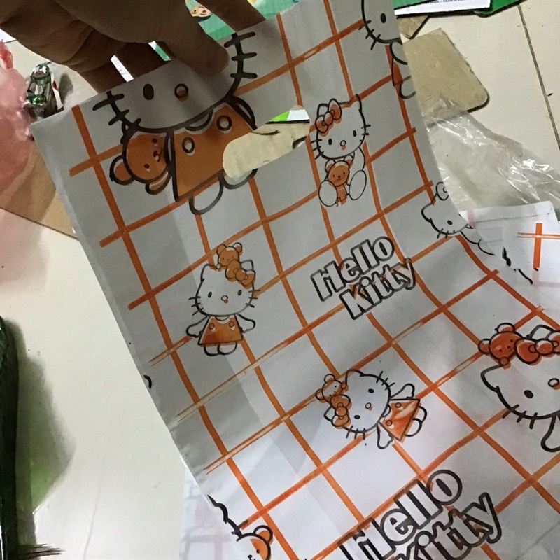 10 Túi nilon đựng đồ hình Hello kitty siêu dễ thương 25cm x 38cm