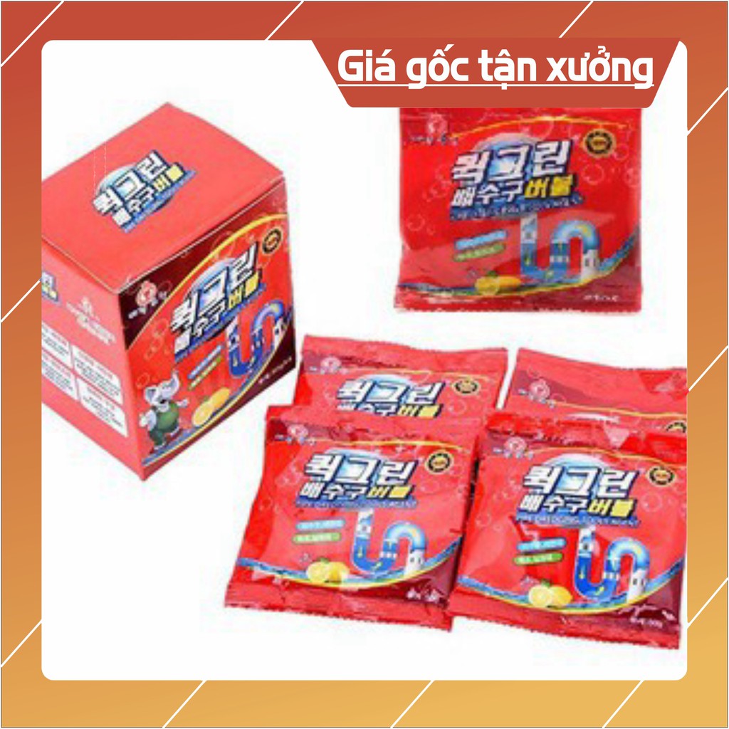 Sẵn hàng combo 10 hộp 5 gói thông tắc đường ống .