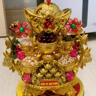 Combo 3 tháp ngũ đậu ly vàng chiêu tài lộc