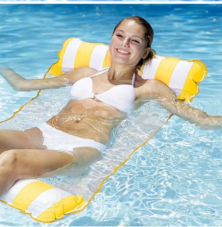 Ghế Phao Nổi Có Lưới Nổi Trên Nước