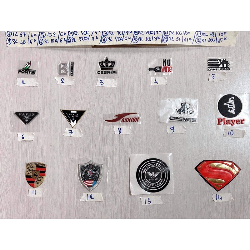 Sticker hình ủi logo huy hiệu 02