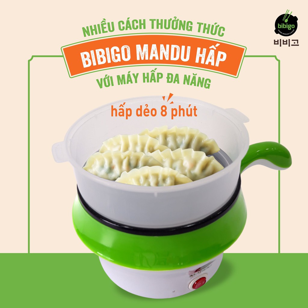 [Gói 350g] [THỊT &amp; BẮP] BÁNH XẾP MANDU HÀN QUỐC Bibigo [VN] CJ FOODS Dim Sum (nw0)