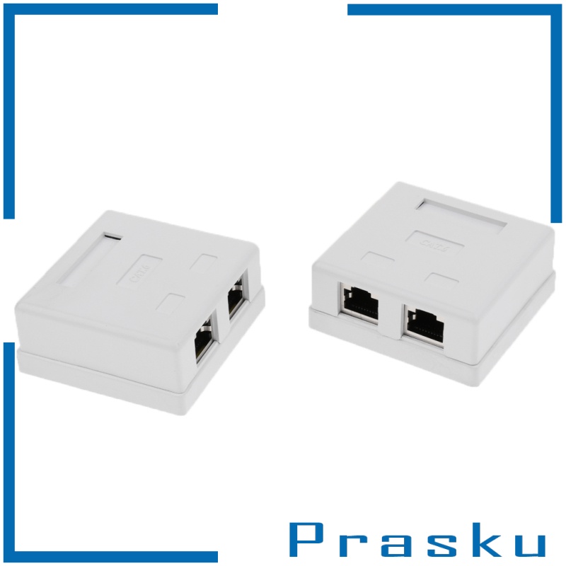 Set 2 Hộp Đựng Mạng Internet 2 Cổng Cat6 Gắn Tường Tiện Dụng | BigBuy360 - bigbuy360.vn