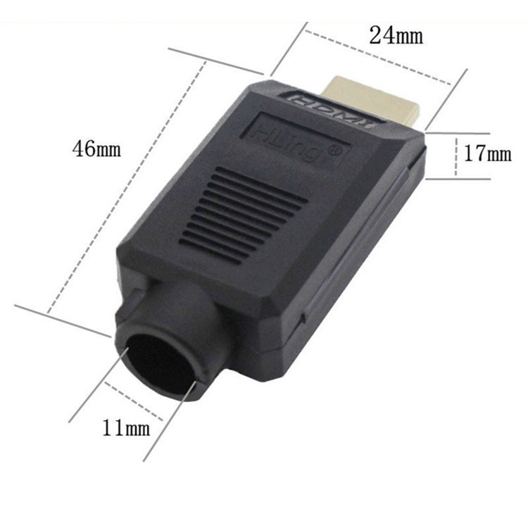 Đầu bấm cáp HDMI Male kiểu bắt vít dùng thay thế đầu cáp bị hư, gãy đầu, thay đầu cáp hdmi cho dây dài chôn âm tường