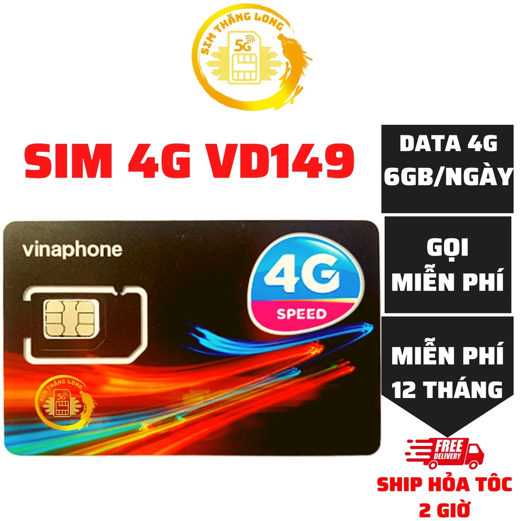 Sim 4G Vinaphone VD89-GV89-VD149 Data 2GB-4GB-6GB/ Ngày, Free Gọi - BIG50Y Free 16TH - D89Y Free 3Th - Thoải mái sử dụng