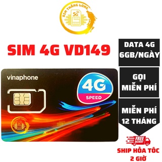 Sim 4G Vinaphone VD89-GV89-VD149 Data 2GB-4GB-6GB/ Ngày, Free Gọi - BIG50Y Free 16TH - D89Y Free 3Th - Thoải mái sử dụng