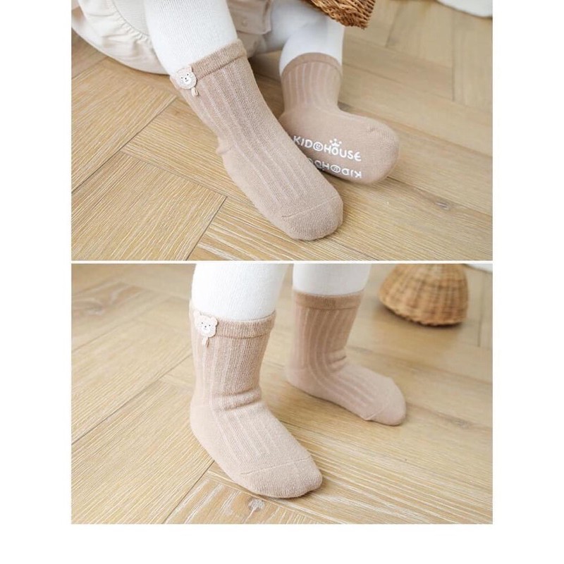 Tất cổ cao cho bé 0-2 tuổi kidsocks set 3 đôi