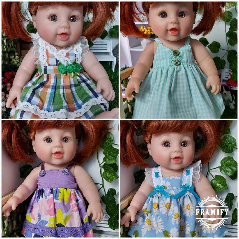 Đầm dành cho búp bê Baby Alive THÍCH ĂN  MÌ  và bé 12 INCH =cao 30cm.