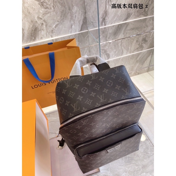 Balo thời trang da thật hoạ tiết thương hiệu Louis Vuitton LV Discovery cao cấp