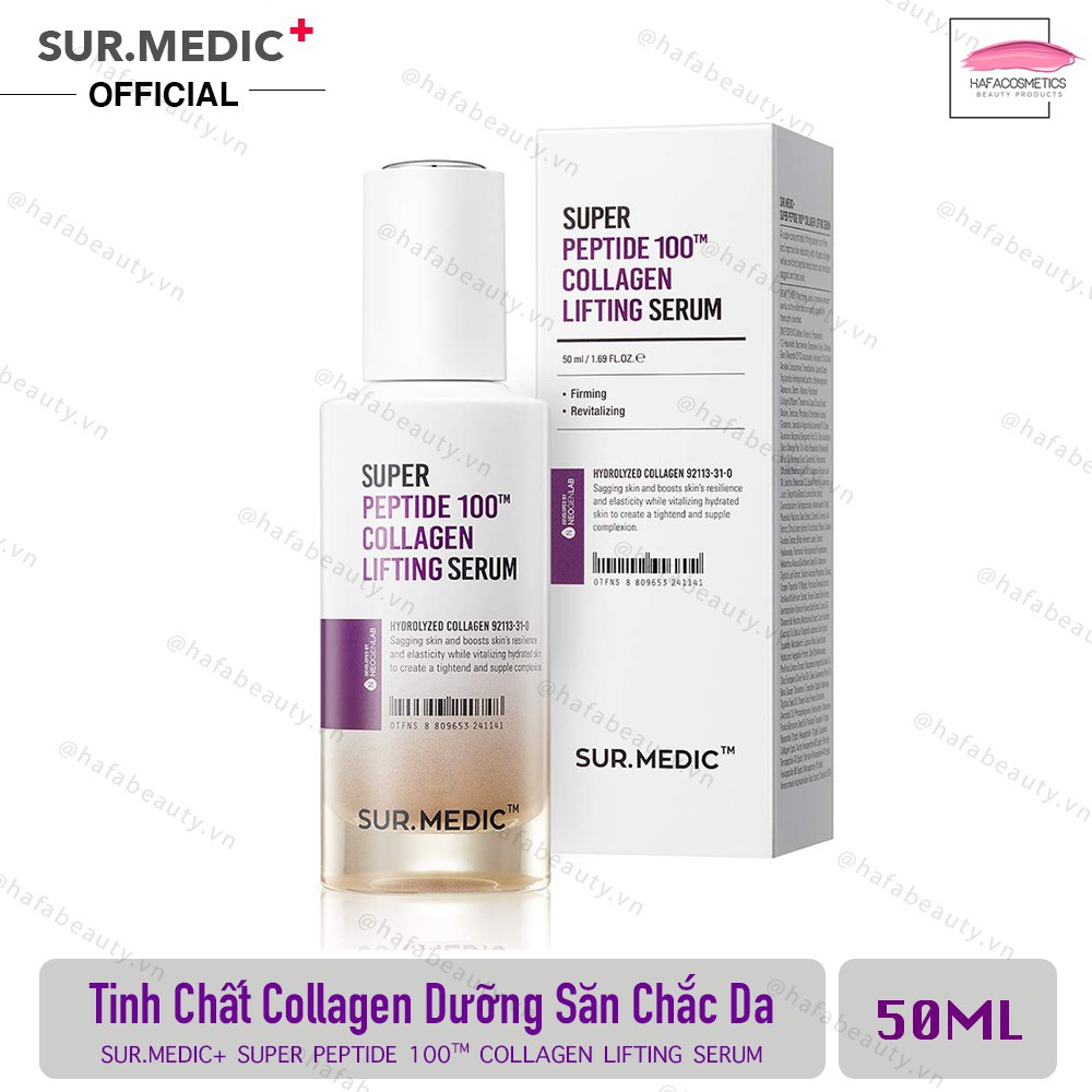 Tinh Chất Collagen Săn Chắc Da Sur.medic+ Super Peptide 100tm Collagen Lifting Serum 50ml