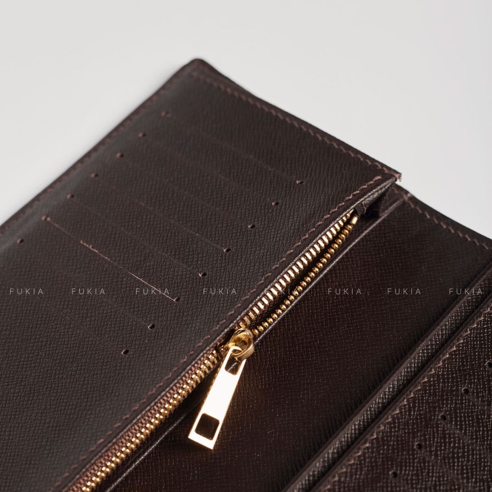 Ví da thủ công IV dáng dài nhiều ngăn đựng thẻ tiện lợi FUKIA VDL026