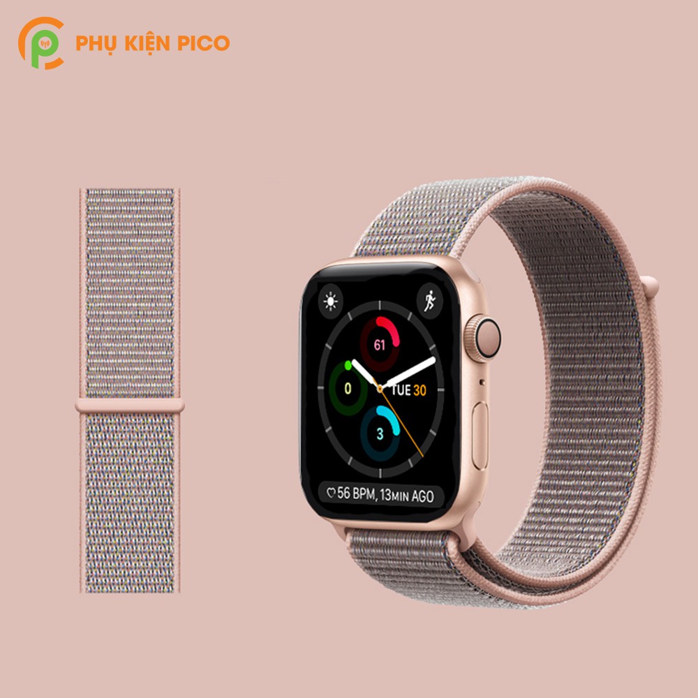 Dây Nylon Apple Watch 1/2/3/4/5 size 38/40/42/44mm Nylon Sport Loop siêu bền