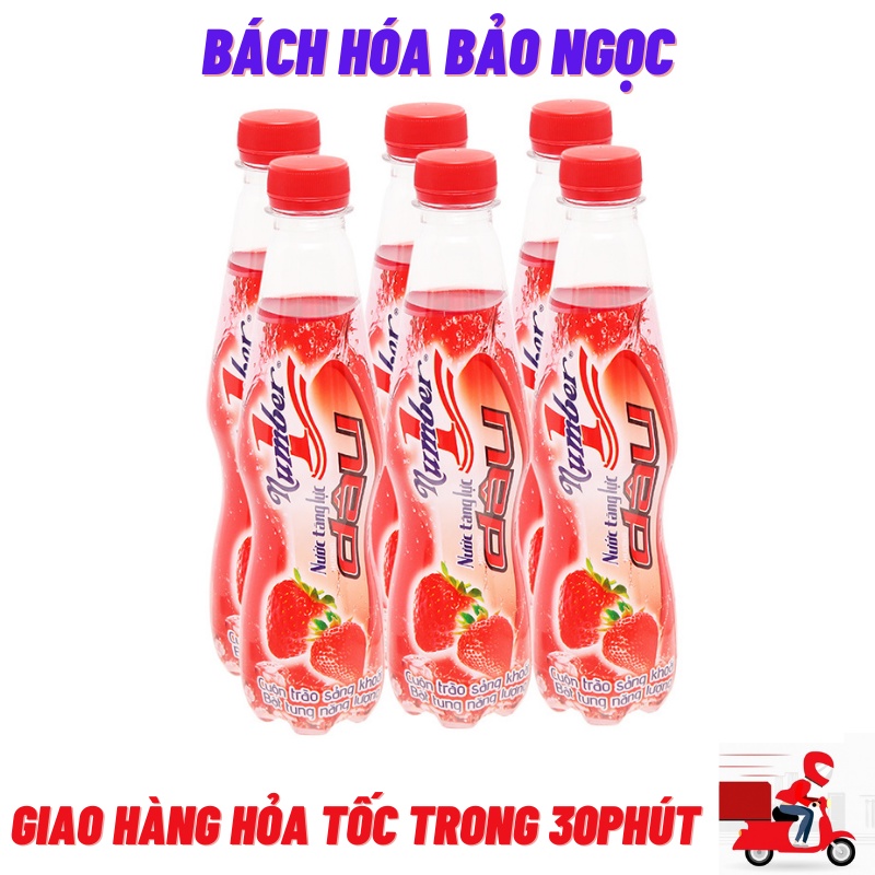 Tăng Lực Number One Dâu 1 Lốc 6 Chai