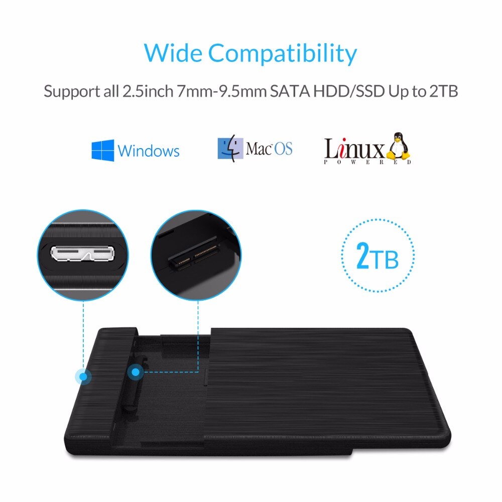 Hộp Đựng Ổ Cứng Ngoài Orico 2.5 Inch Sang Usb 3.0 Hdd | BigBuy360 - bigbuy360.vn