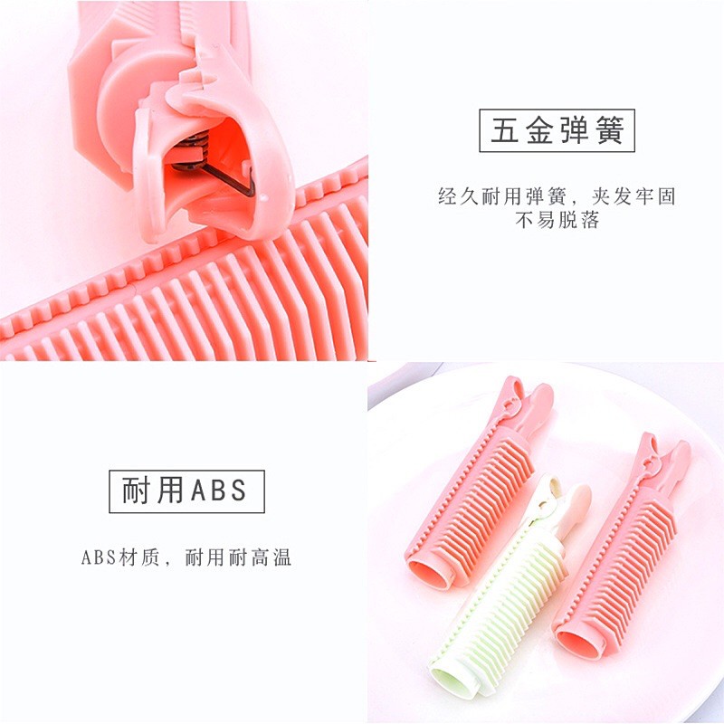 Set 3 kẹp uốn phồng chân tóc Hàn quốc màu pastel dễ thương