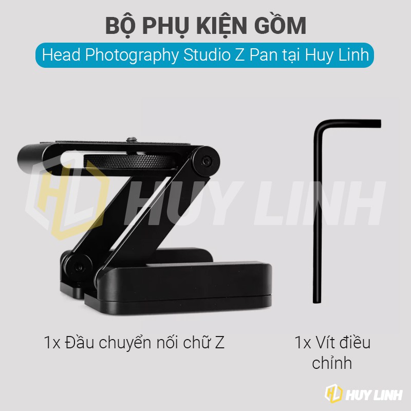 Giá đỡ máy ảnh điện thoại chữ Z HL988 - Phụ kiện chân gắn máy ảnh vào đường ray trượt quay phim Action hoặc Tripod