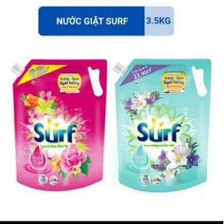 Nước giặt surf túi nắp xoáy hương nước xả vải mới 3.5kg