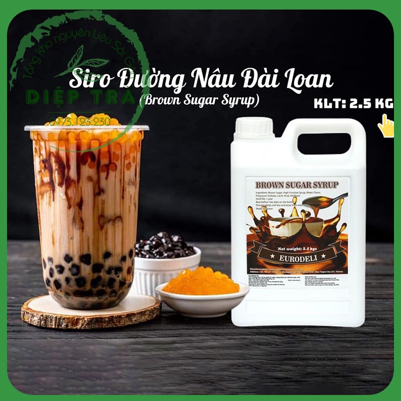 Siro Đường Đen Đài Loan EuroDeli 2,5kg