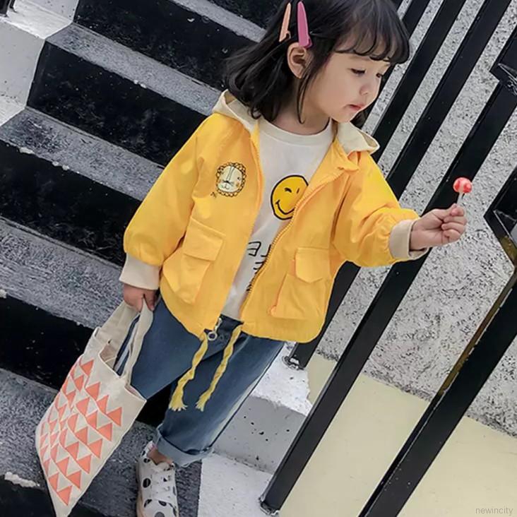 Áo Khoác Hoodie Có Khóa Kéo In Hình Hoạt Hình Dễ Thương Cho Bé