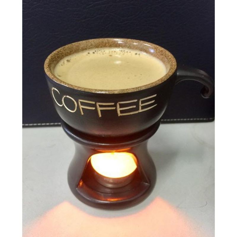 Hâm nóng cafe.Hàng sứ Bát Tràng