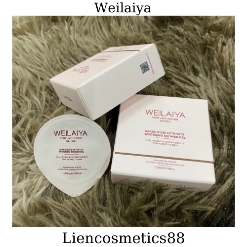 Test mini sữa tắm tuỷ mật hoa hồng Damask Weilaiya,sản phẩm thu nhỏ 1 hộp 9ml,an toàn mọi lứa tuổi,hương thơm Givaudan