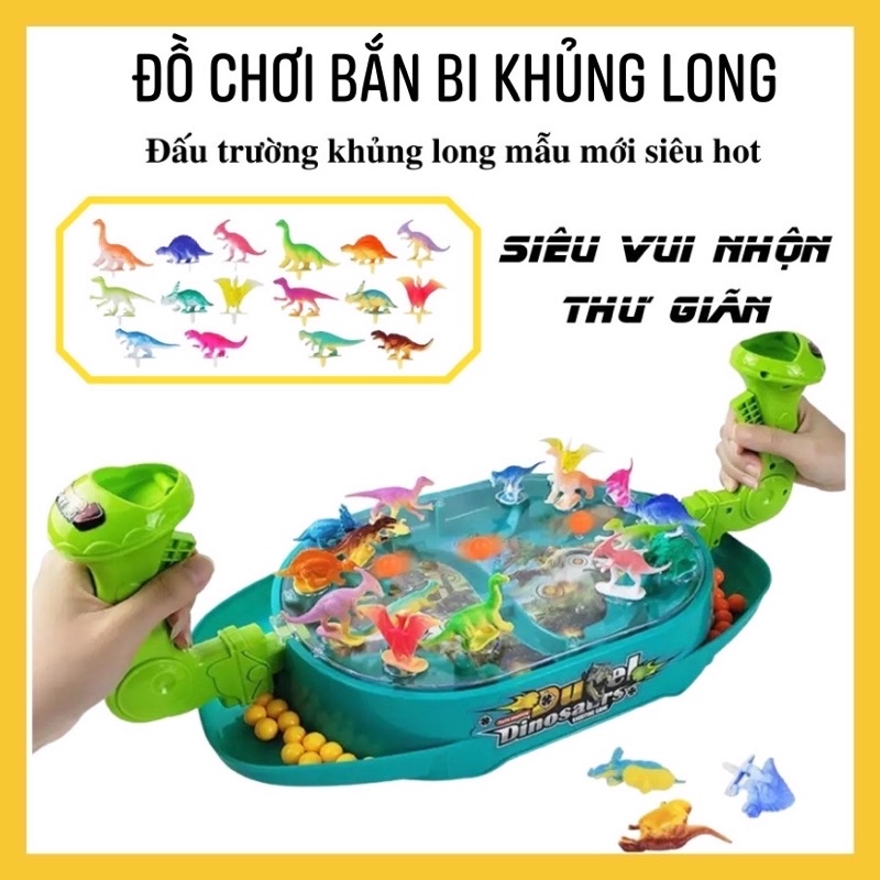 ĐỒ CHƠI BẮN BI KHỦNG LONG - ĐẤU TRƯỜNG KHỦNG LONG ĐẠI CHIẾN - ĐỒ CHƠI TƯƠNG TÁC