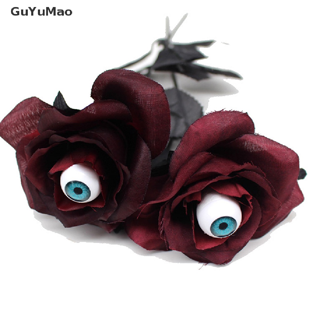 Hoa Hồng Giả Màu Đen Trang Trí Halloween