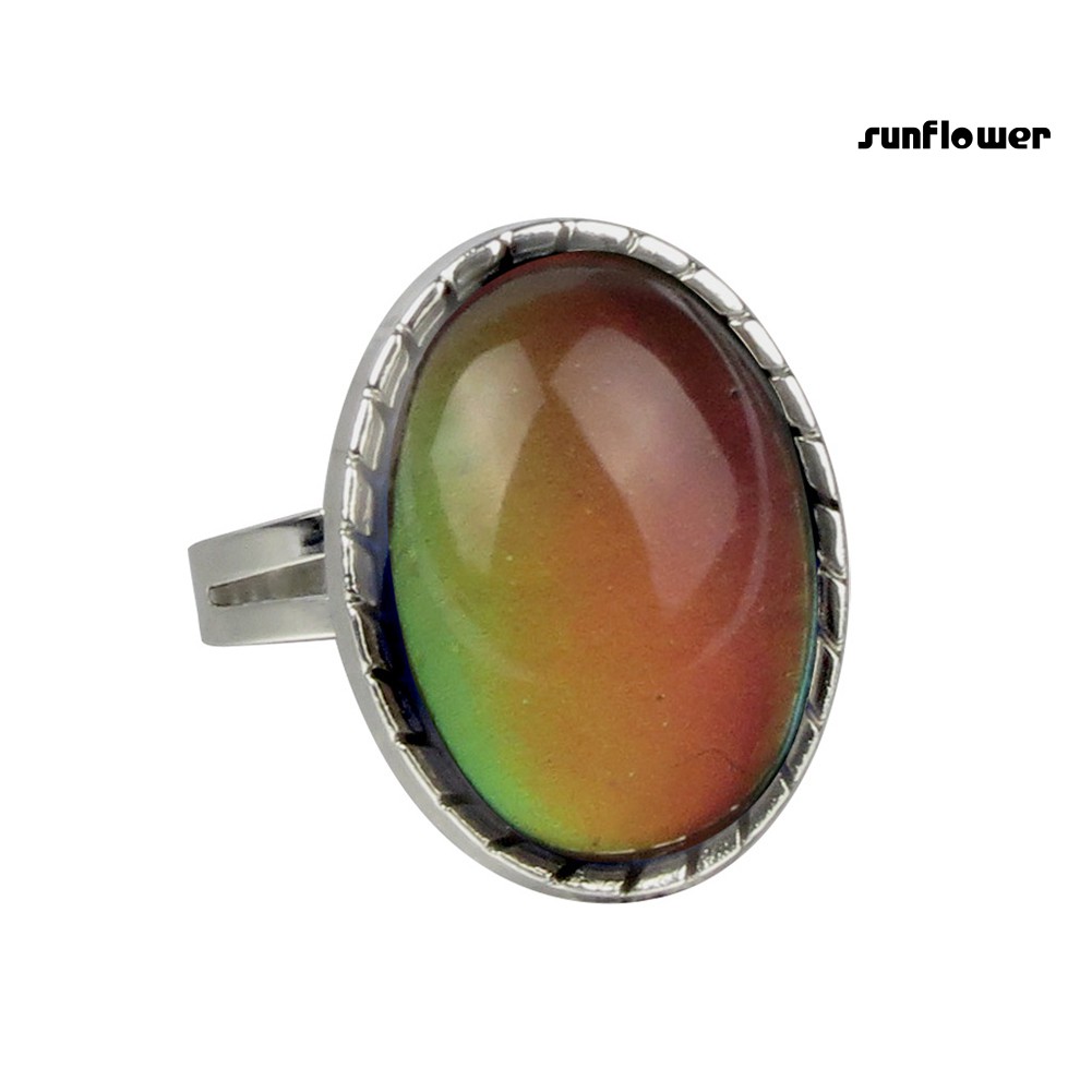 Nhẫn Đính Đá Thay Đổi Màu Sắc Theo Tâm Trạng Thời Trang Dành Cho Nữ