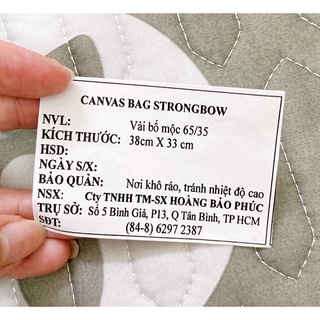 Túi tote vải canvas
