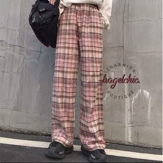 QUẦN CARO HỒNG 💓(có ảnh thật ở cuối )