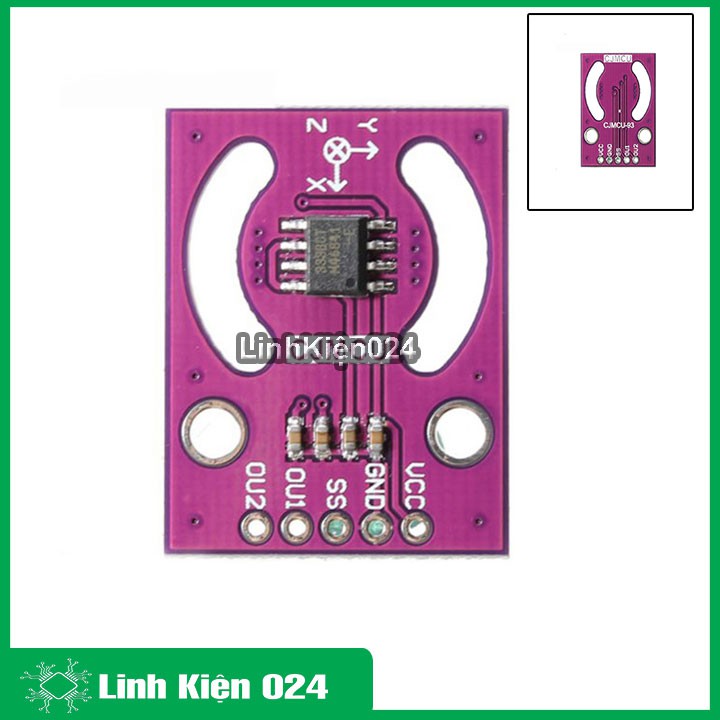 Module cảm biến góc 3D MCU-93 MLX90333